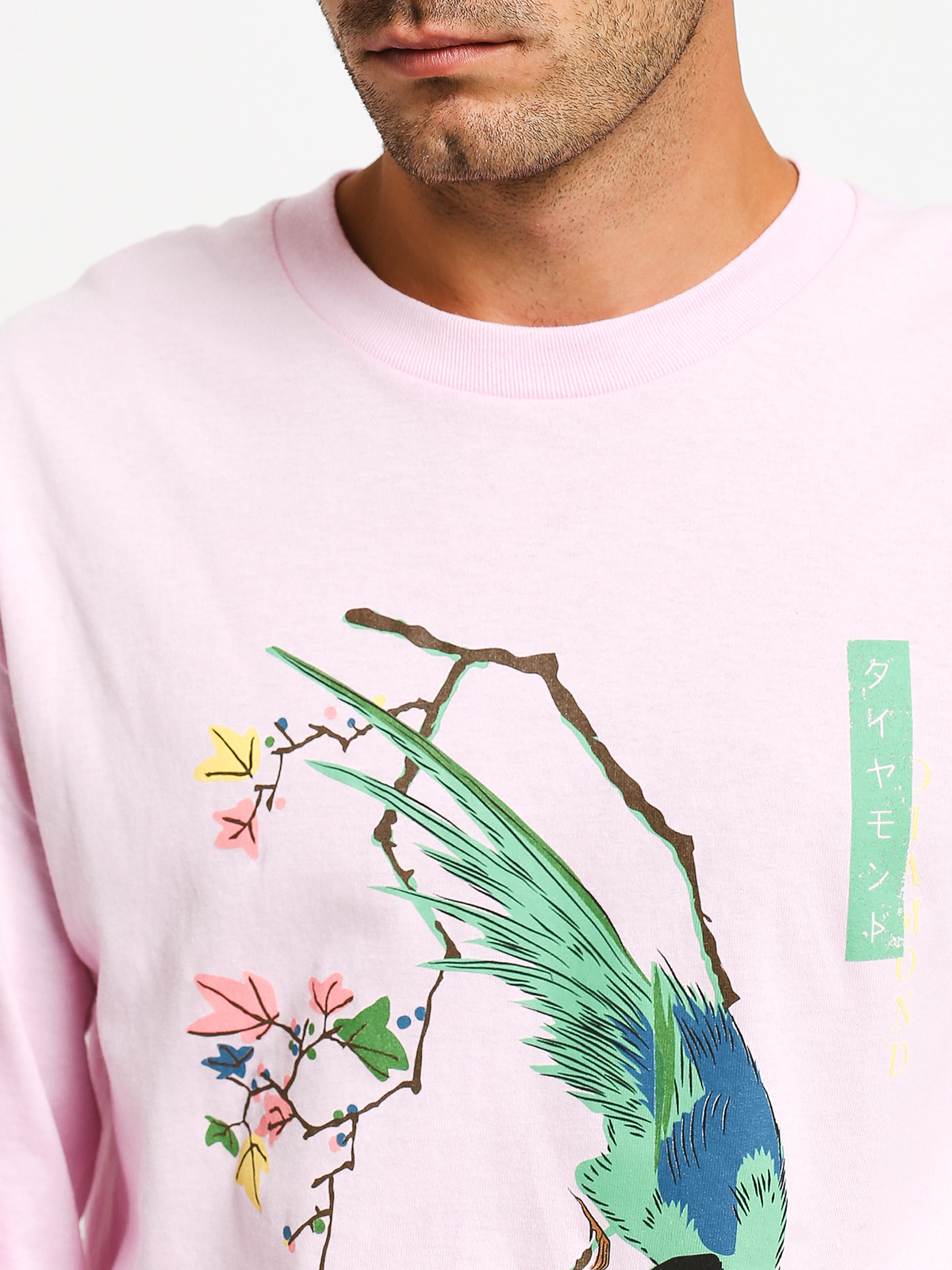 Longsleeve Diamond Supply Co. Perched (pink)