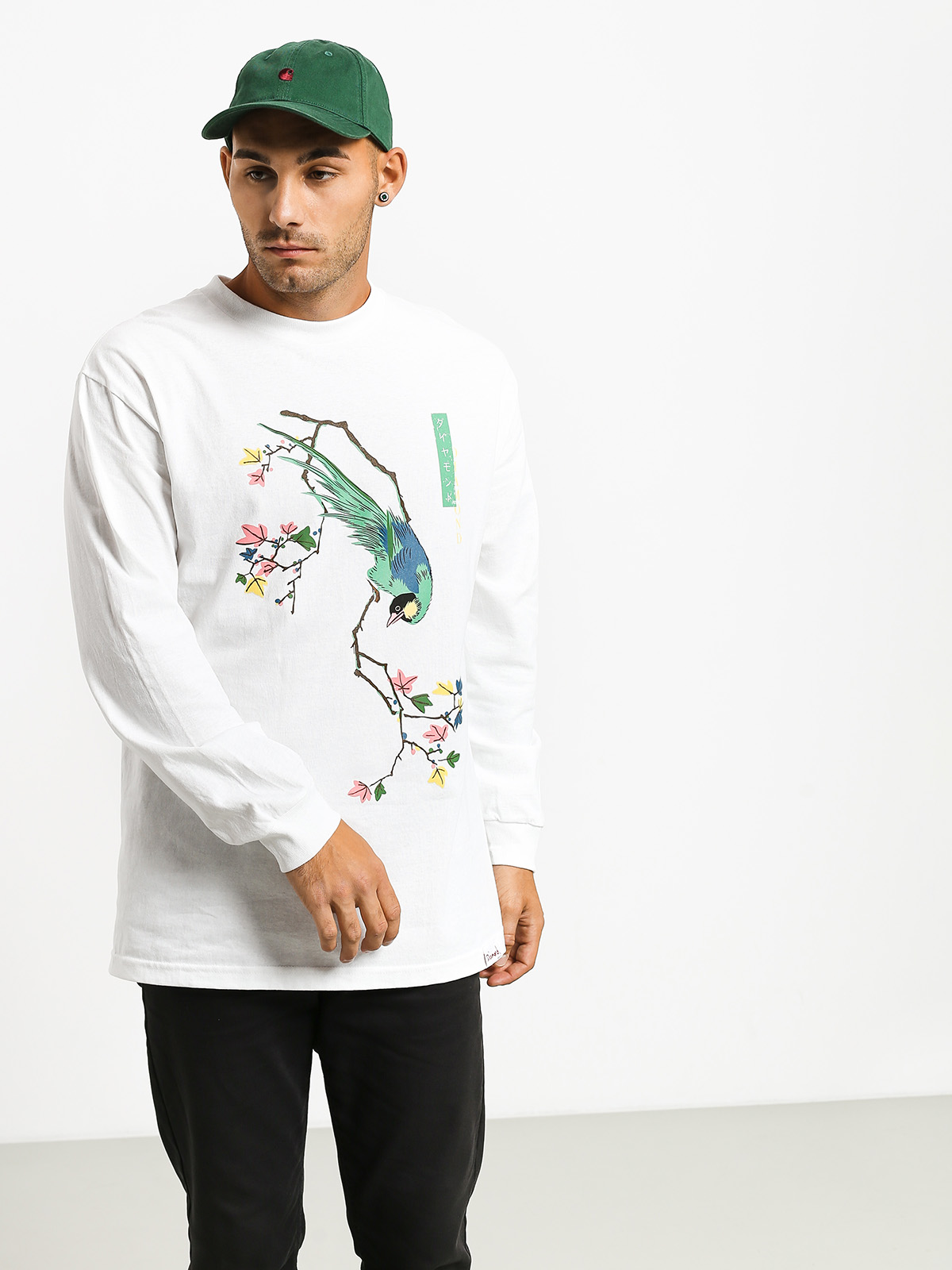 Longsleeve Diamond Supply Co. Perched (white)