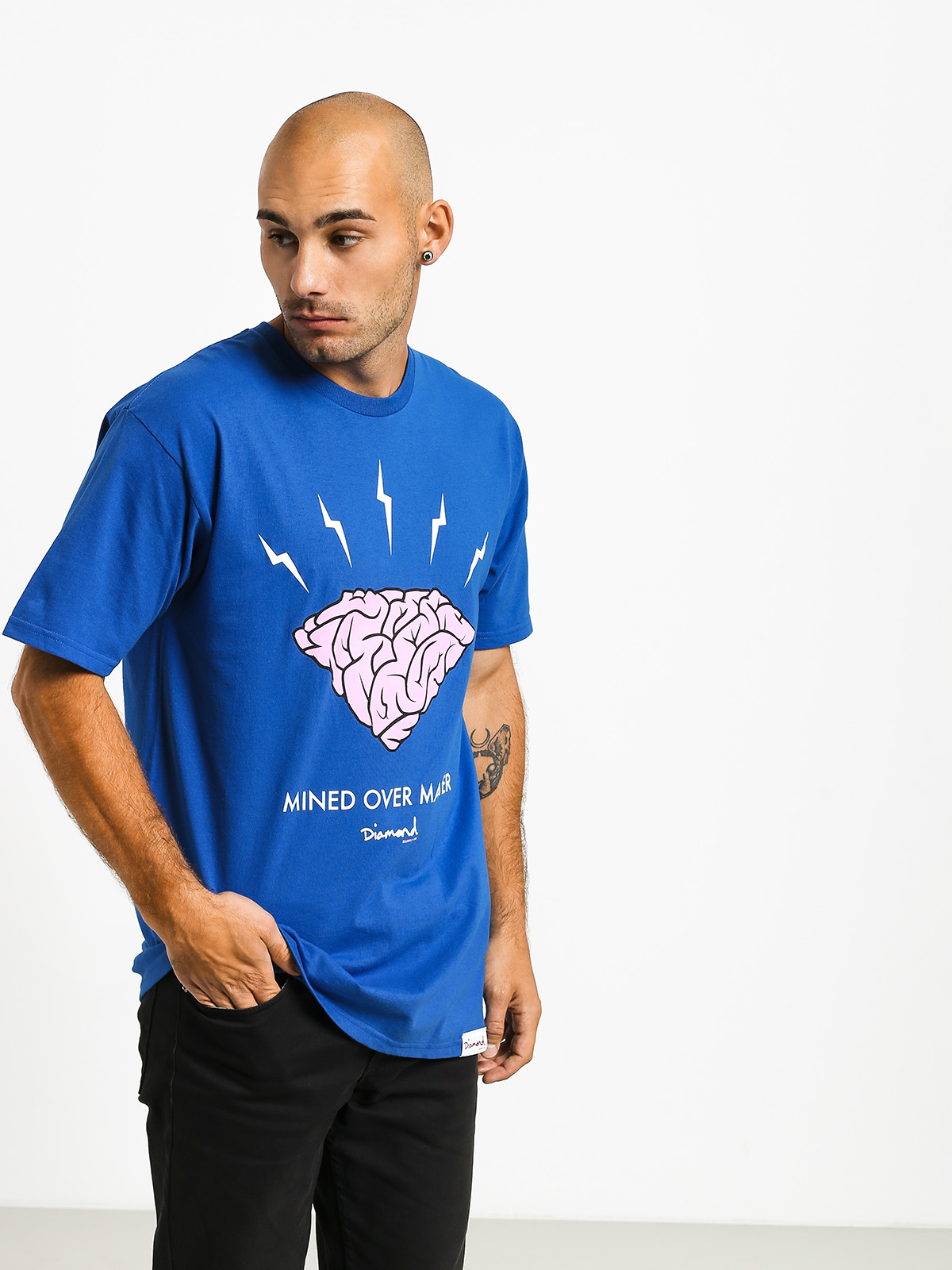 T-shirt Diamond Supply Co. Headstrong (blue)