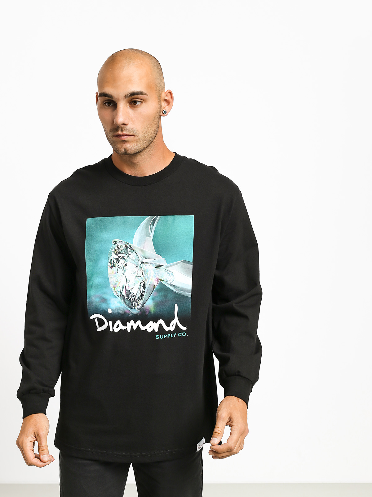 Longsleeve Diamond Supply Co. Shimmer (black)