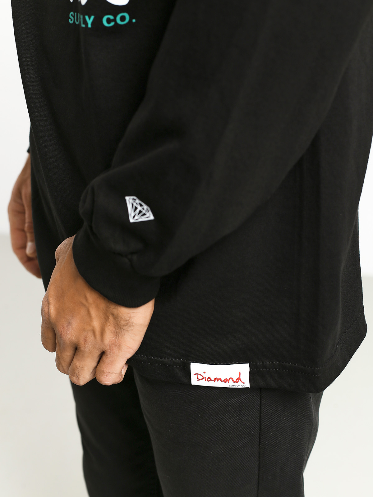 Longsleeve Diamond Supply Co. Shimmer (black)