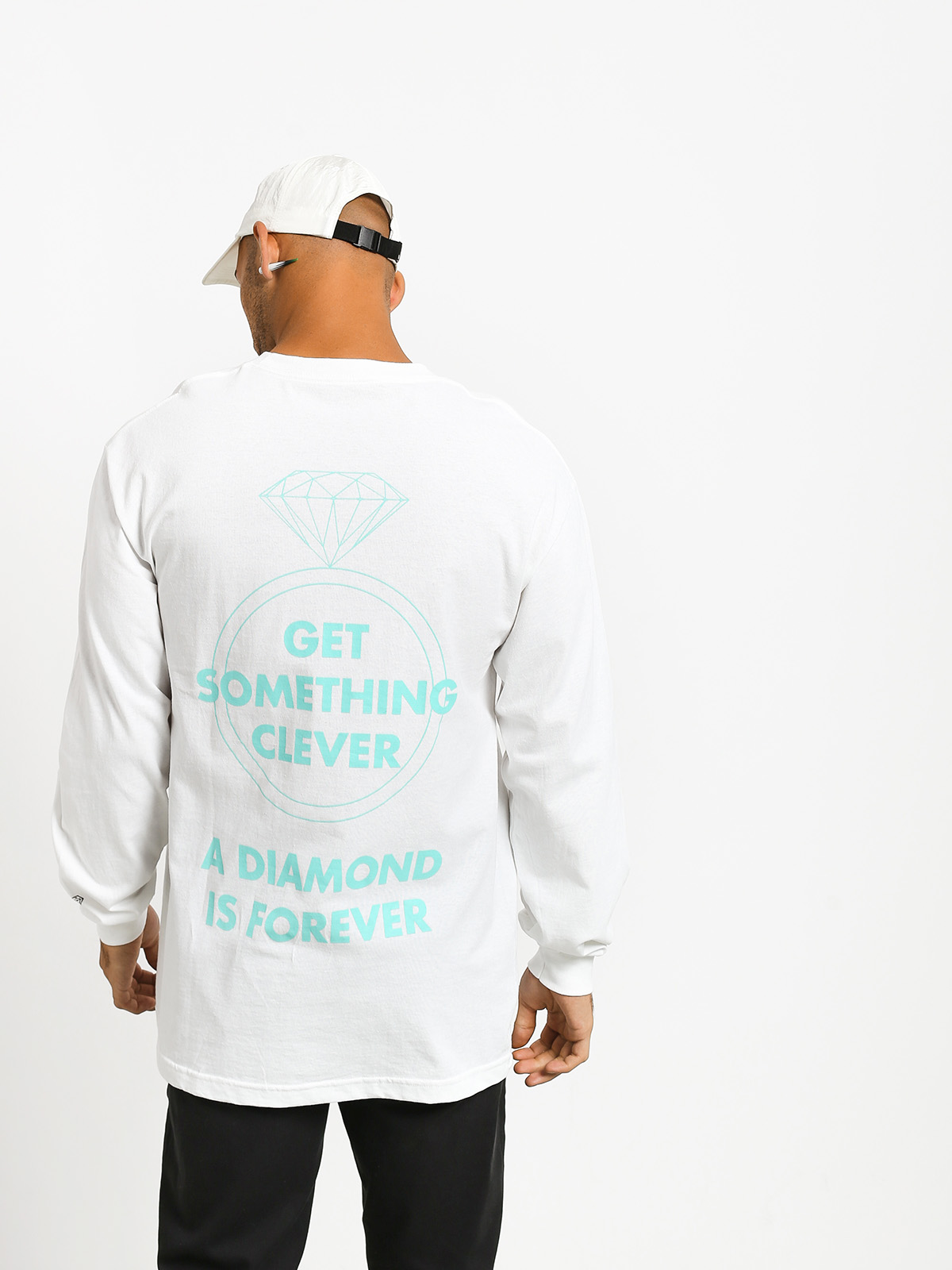 Longsleeve Diamond Supply Co. Shimmer (white)