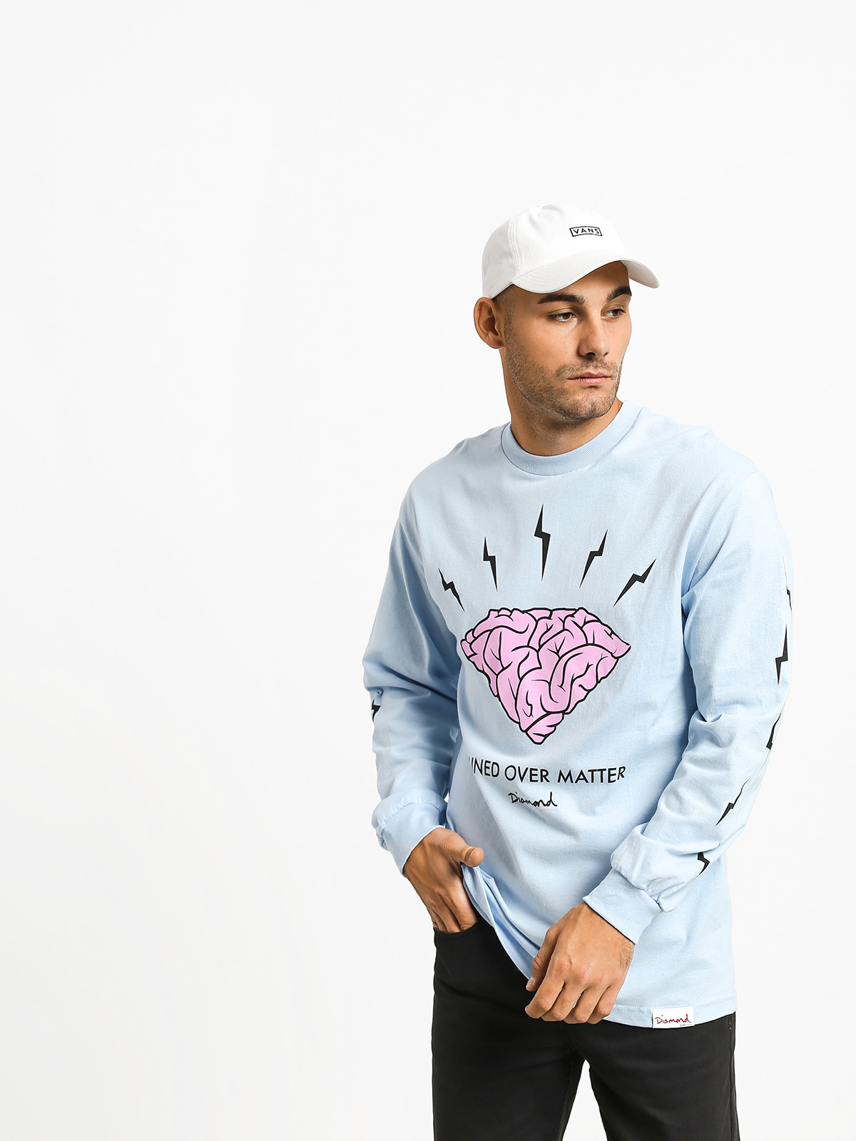 Longsleeve Diamond Supply Co. Headstrong (powder blue)