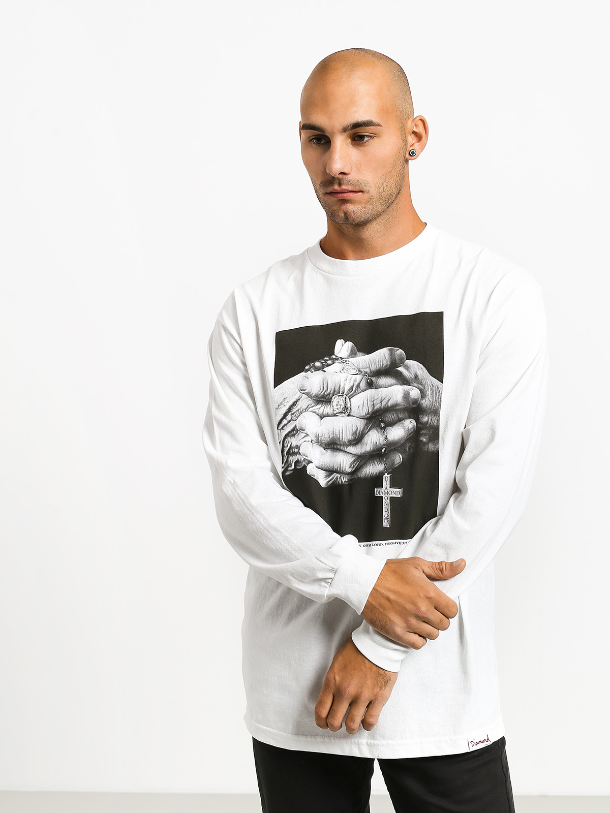 Longsleeve Diamond Supply Co. Mercy (white)