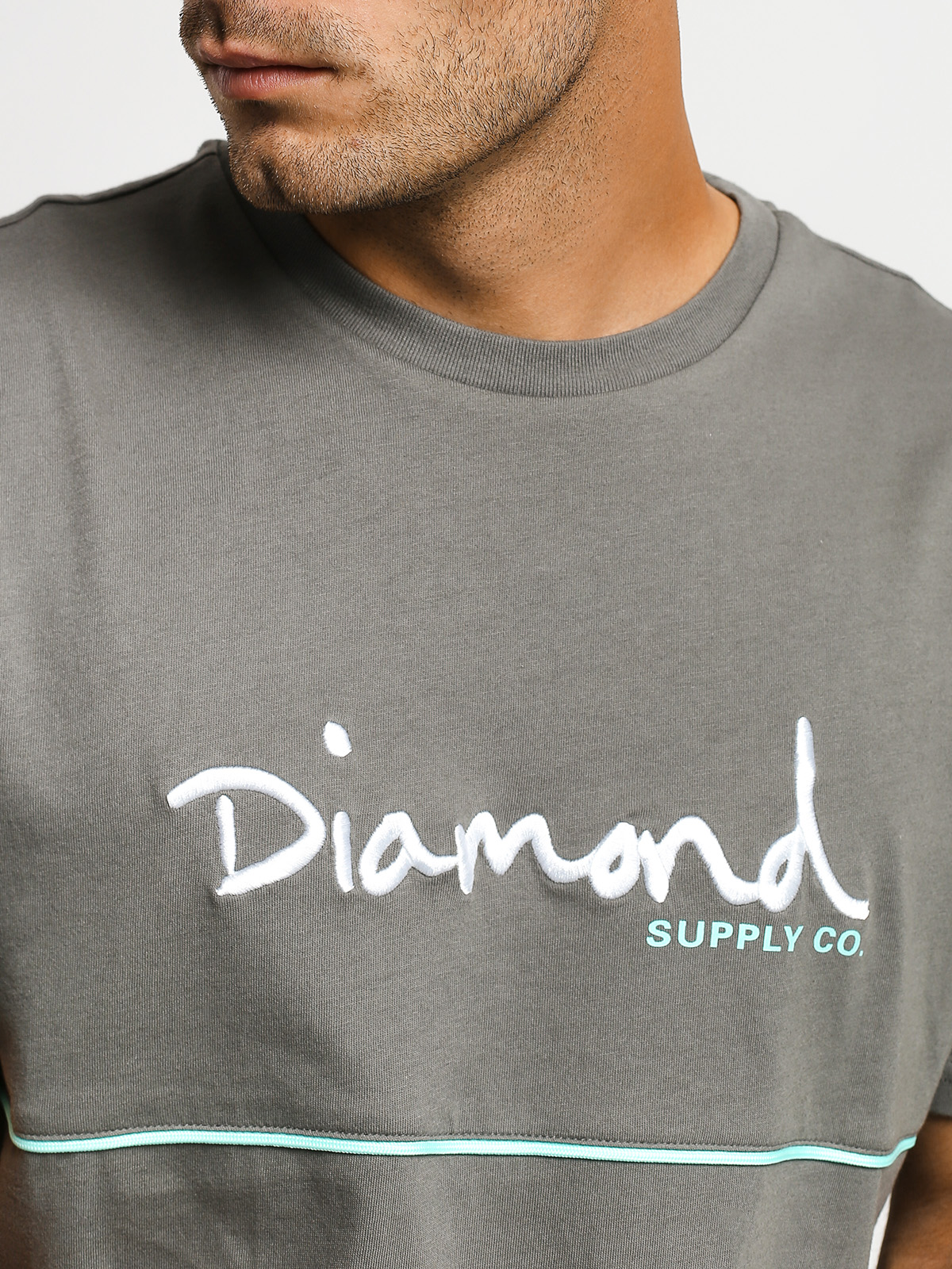 T-shirt Diamond Supply Co. Hard Cut (grey)