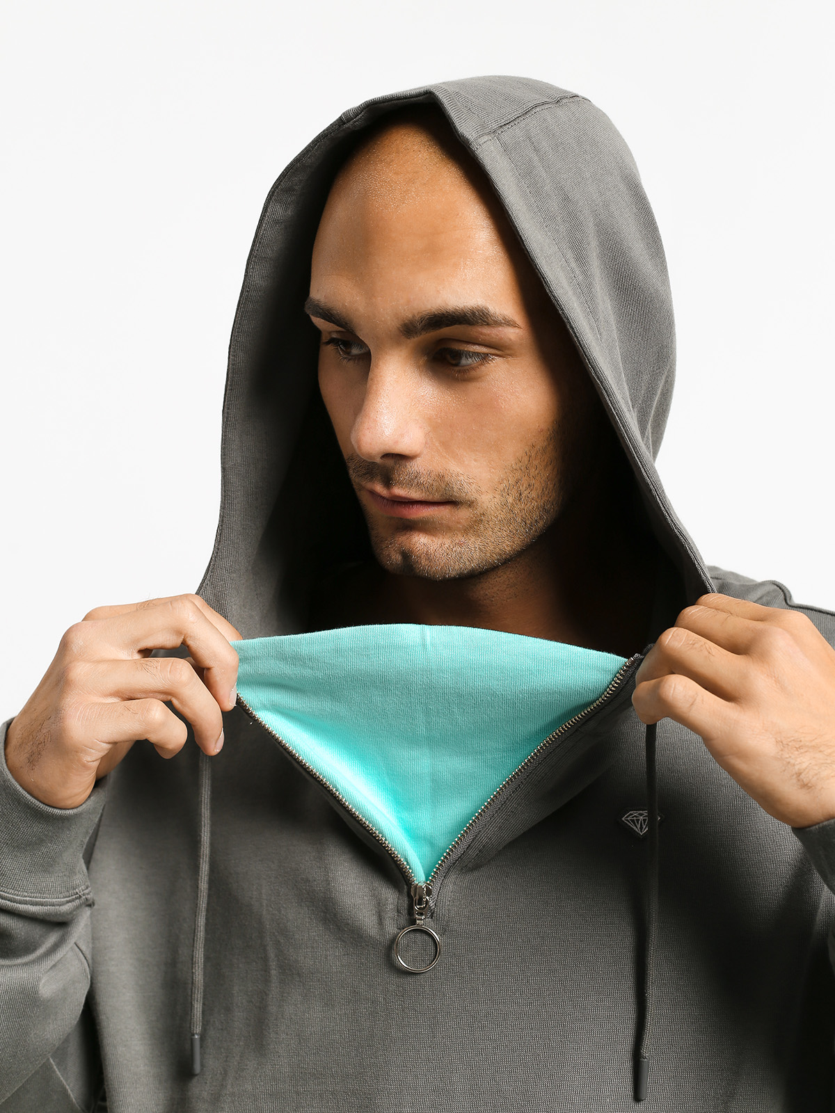 Bluza z kapturem Diamond Supply Co. Hard Cut HD (grey)