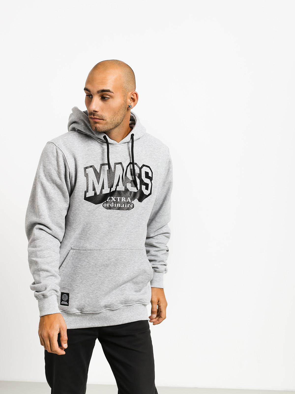 Bluza z kapturem MassDnm Hassle HD (light heather grey)