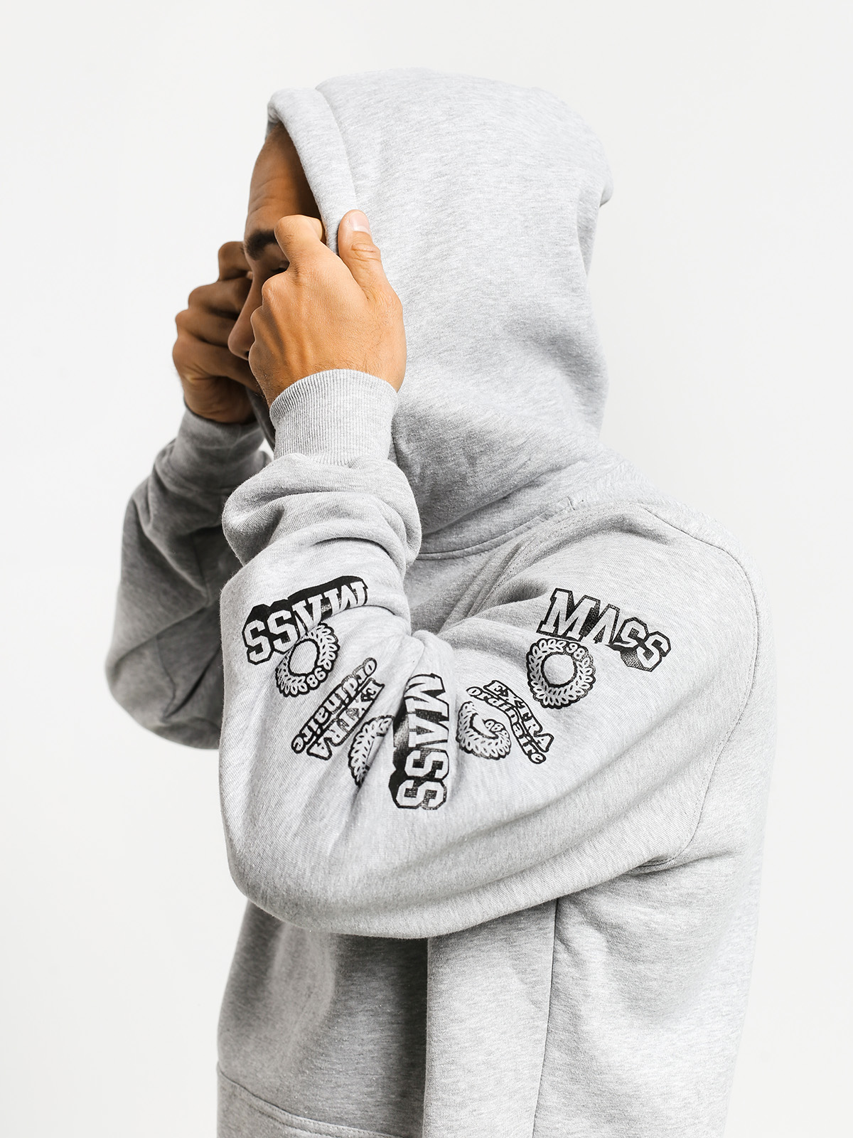 Bluza z kapturem MassDnm Hassle HD (light heather grey)