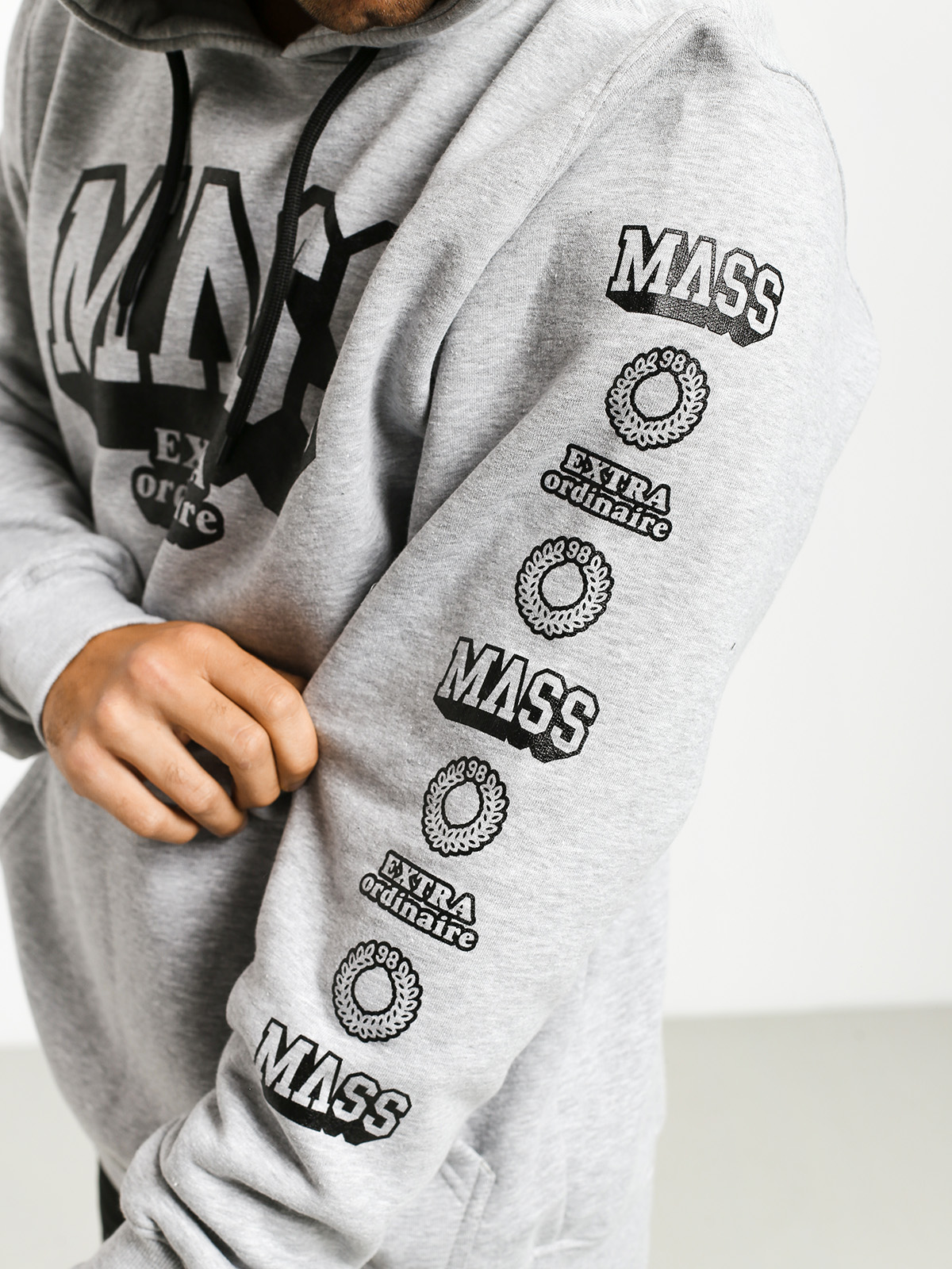 Bluza z kapturem MassDnm Hassle HD (light heather grey)