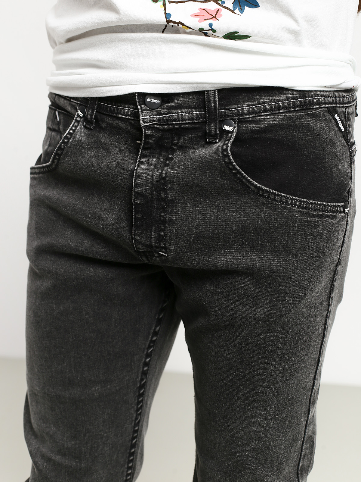 Spodnie MassDnm Classics Jeans Straight Fit (black stone washed)