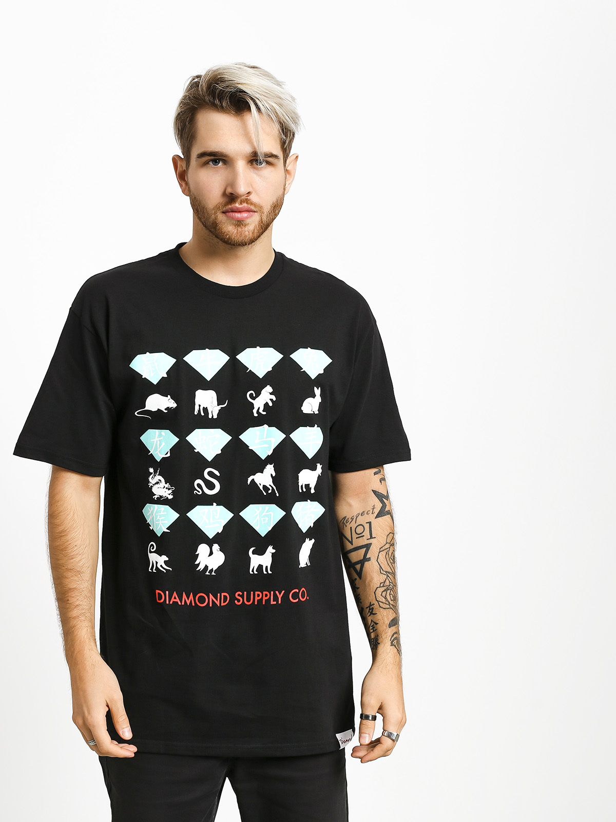 T-shirt Diamond Supply Co. Zodiac (black)