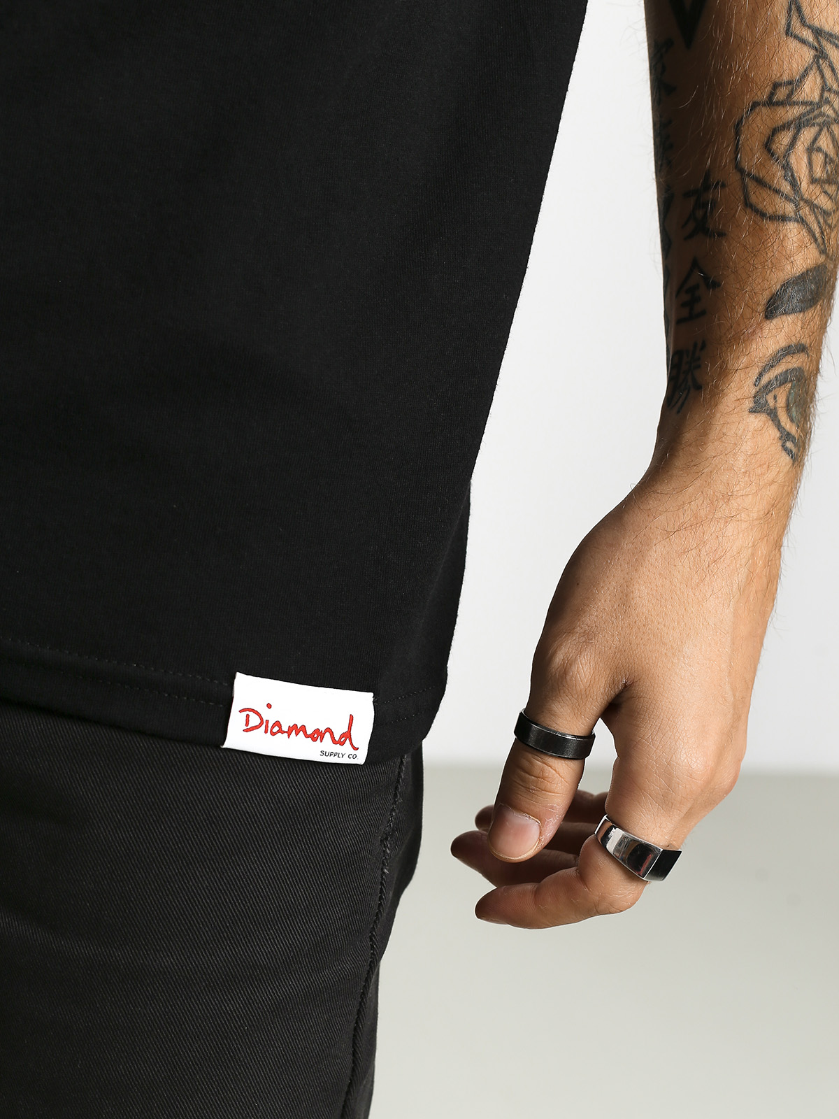 T-shirt Diamond Supply Co. Color Box Logo (black)
