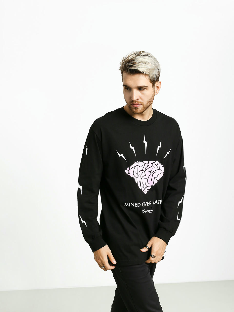 Longsleeve Diamond Supply Co. Headstrong (black)