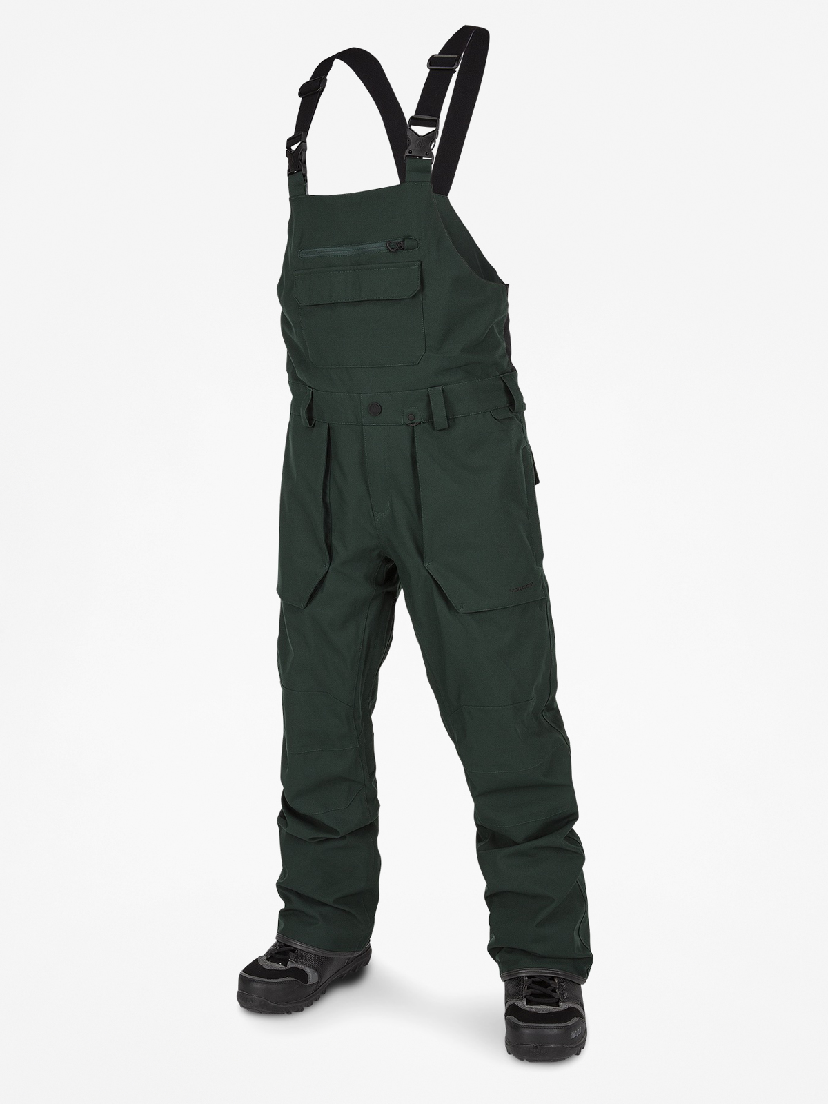 Męskie Spodnie snowboardowe Volcom Roan Bib Overall (dkg)