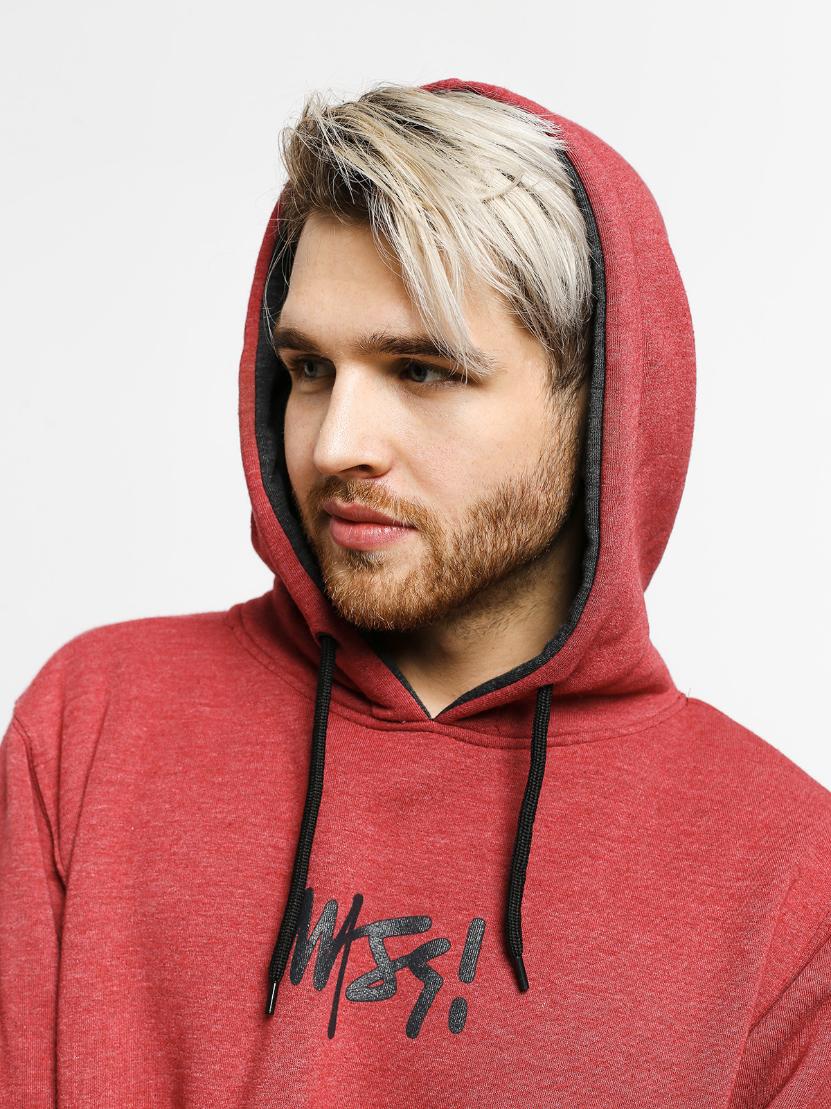 Bluza z kapturem MassDnm Result HD (heather claret)