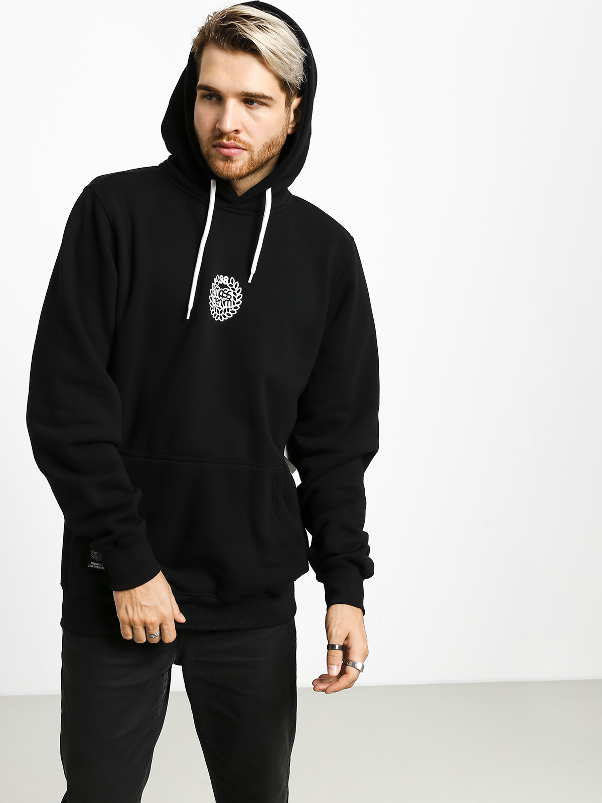 Bluza z kapturem MassDnm Base Small Logo HD (black)