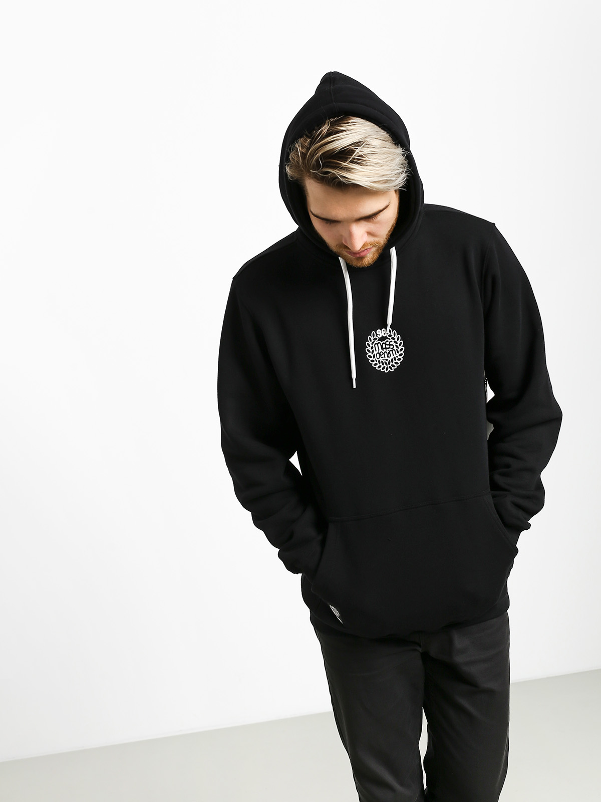 Bluza z kapturem MassDnm Base Small Logo HD (black)