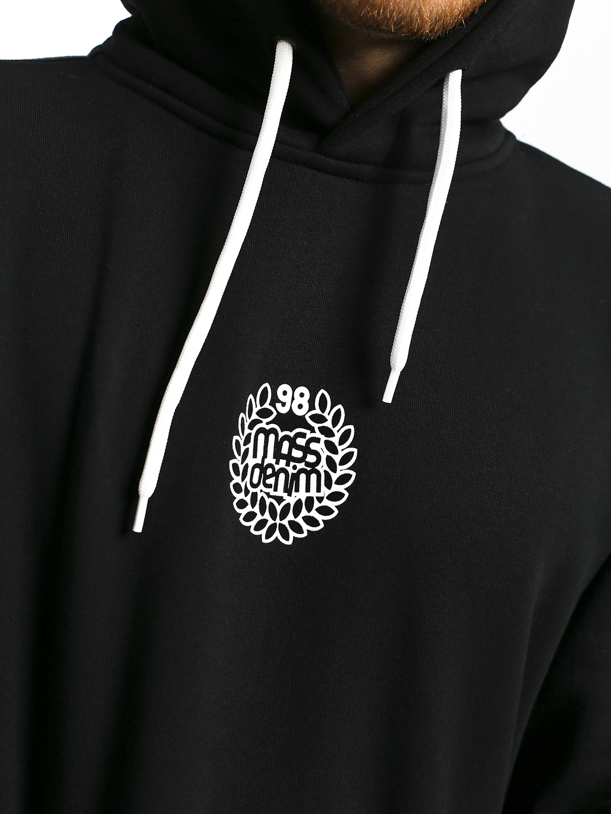 Bluza z kapturem MassDnm Base Small Logo HD (black)