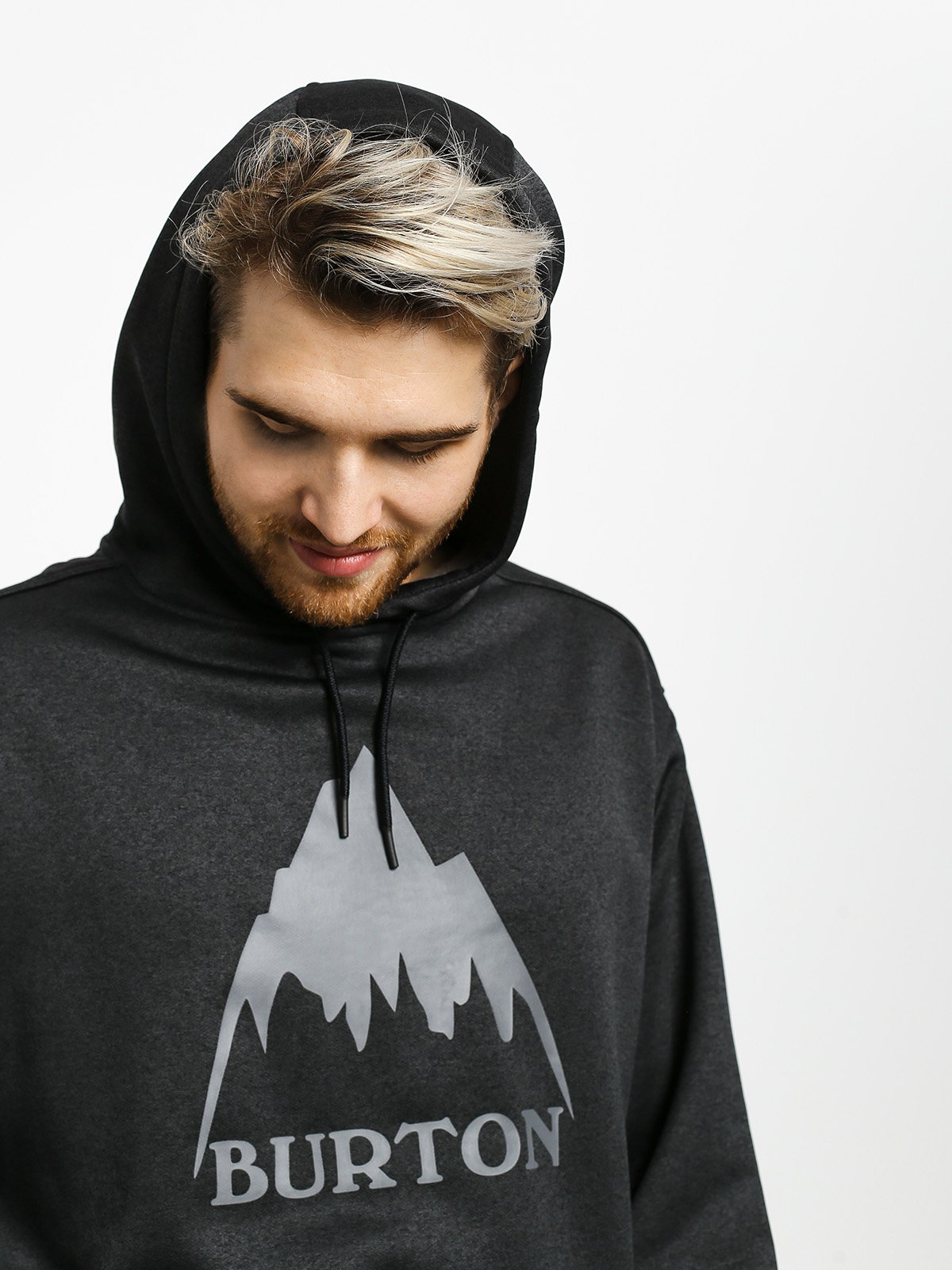 Męska Bluza z kapturem Burton Oak HD (mtn true blk htr)