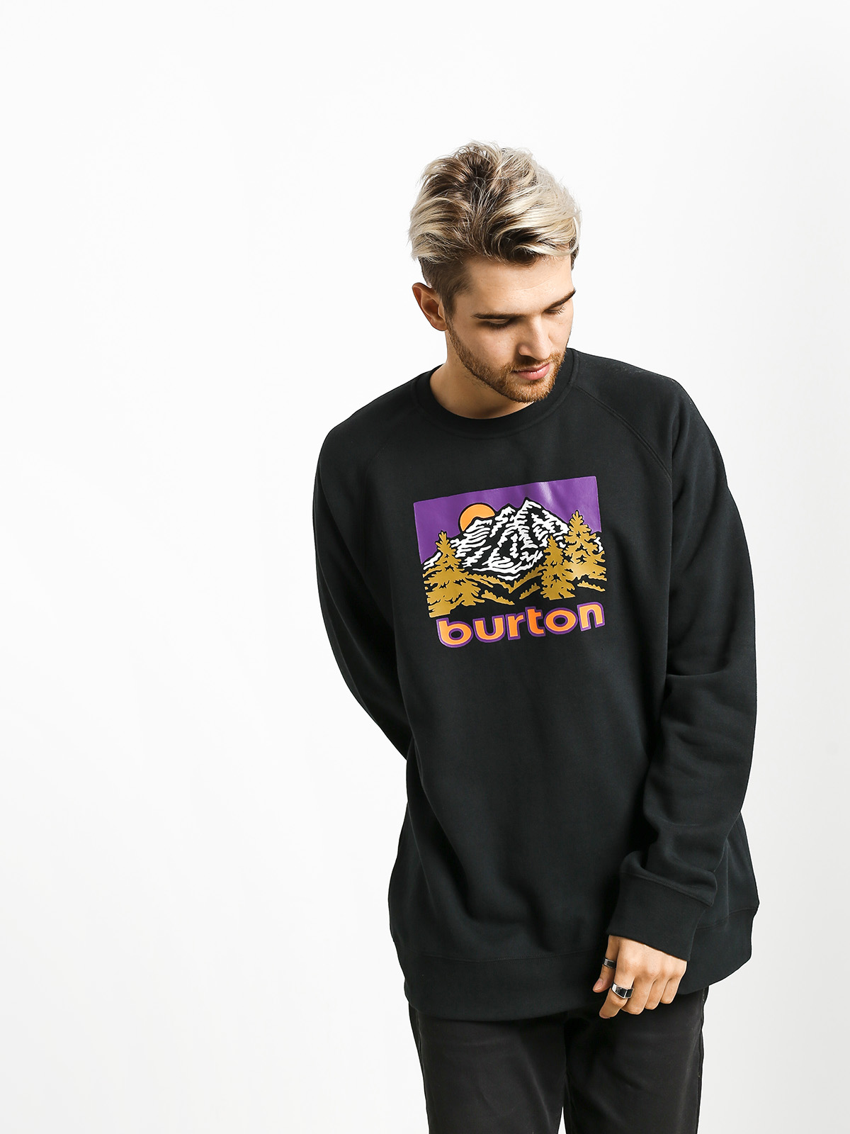 Bluza Burton Weir Crew (true black)