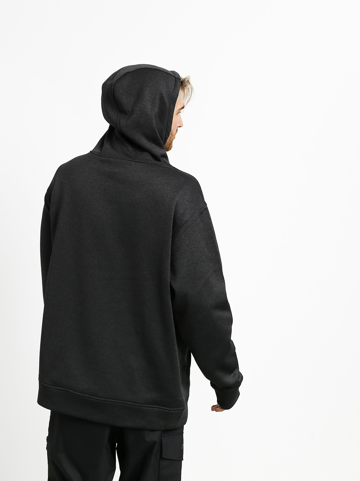 Męska Bluza z kapturem Burton Oak HD (true black heather)