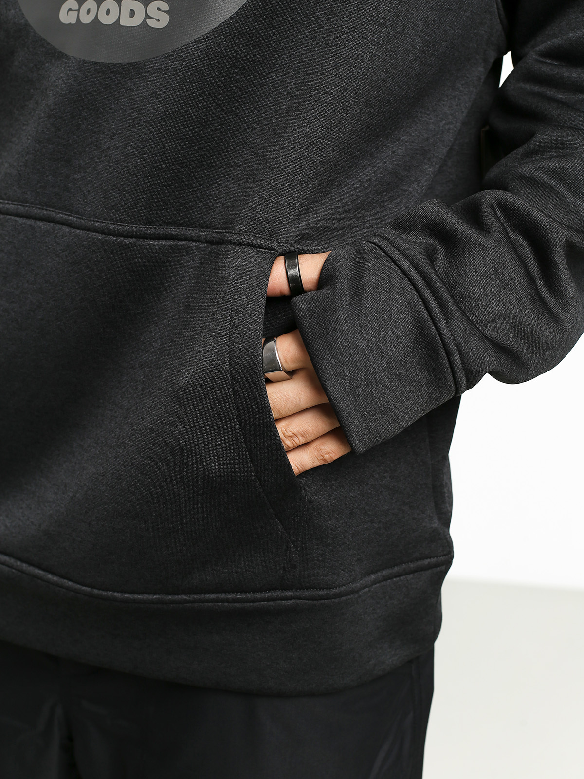 Męska Bluza z kapturem Burton Oak HD (true black heather)