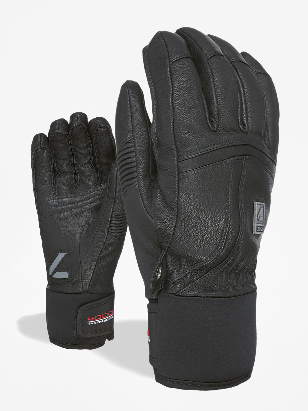 Ru0119kawice Level Off Piste Leather (black)