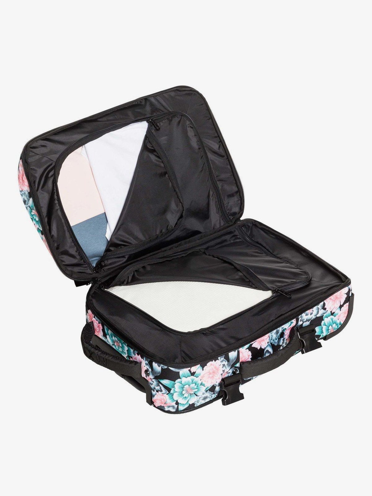 Walizka Roxy Wheelie Wmn (anthracite crystal flower)