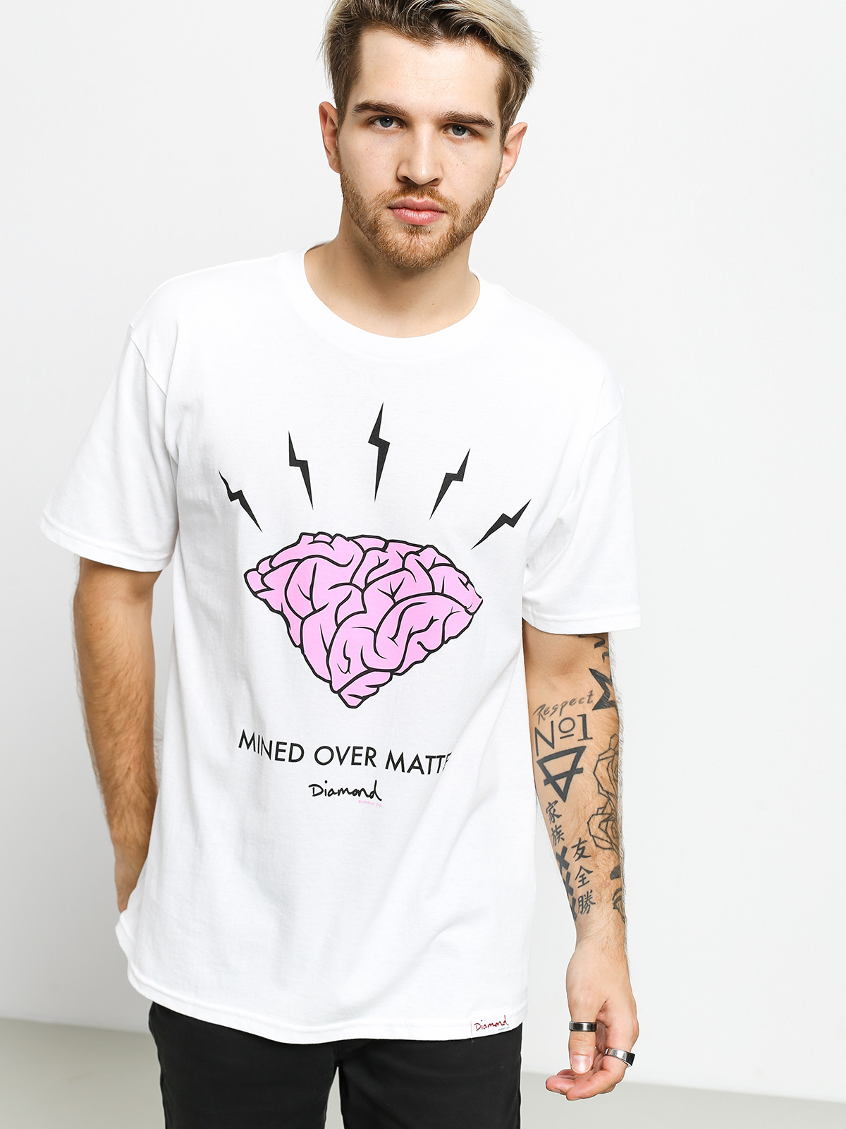 T-shirt Diamond Supply Co. Headstrong (white)