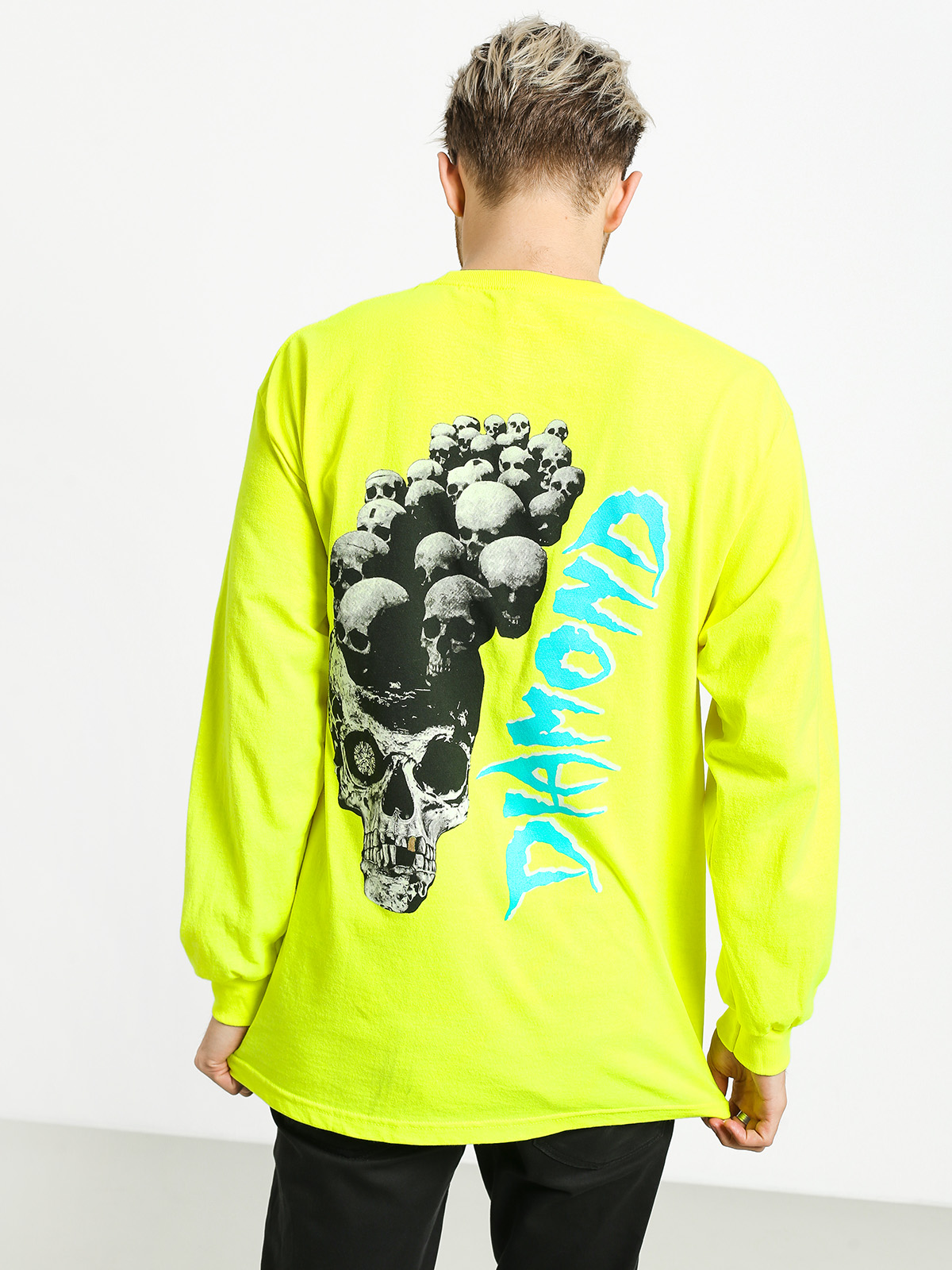 Longsleeve Diamond Supply Co. Burial Ground (safety green)