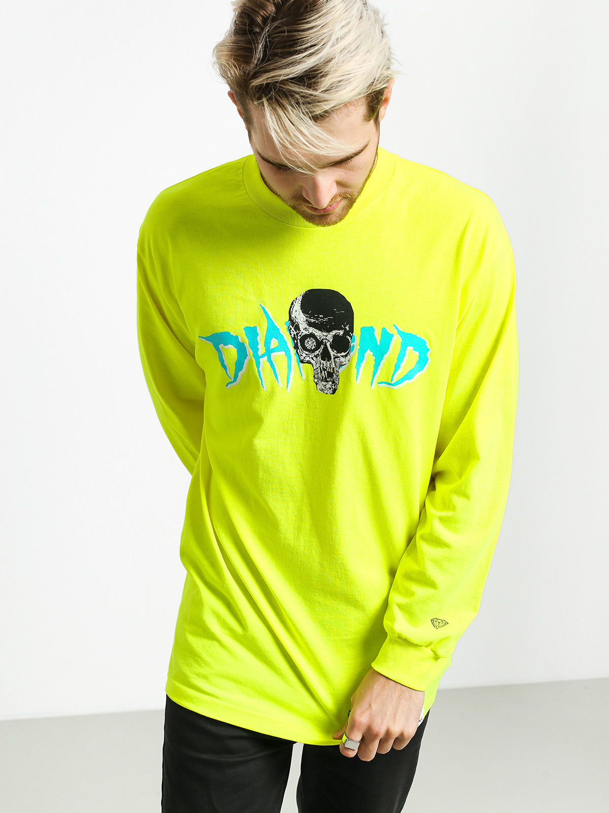 Longsleeve Diamond Supply Co. Burial Ground (safety green)