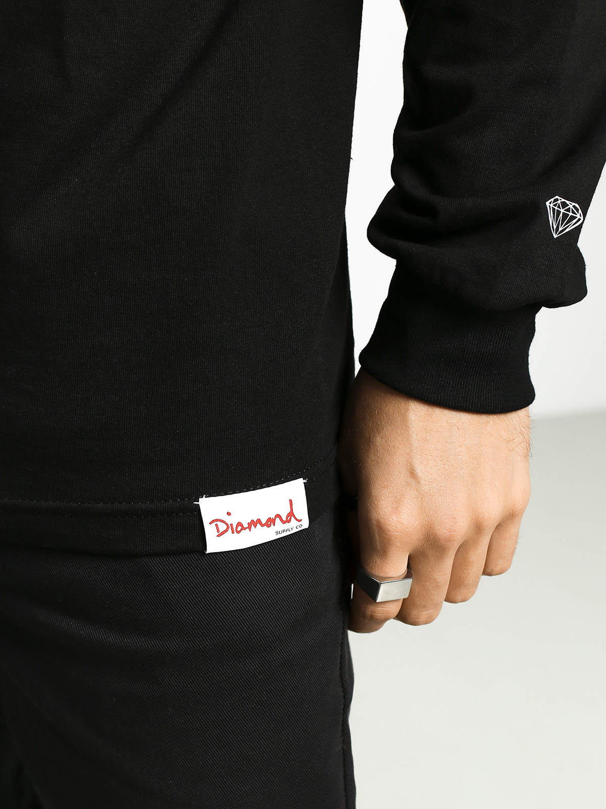 Longsleeve Diamond Supply Co. Greed (black)