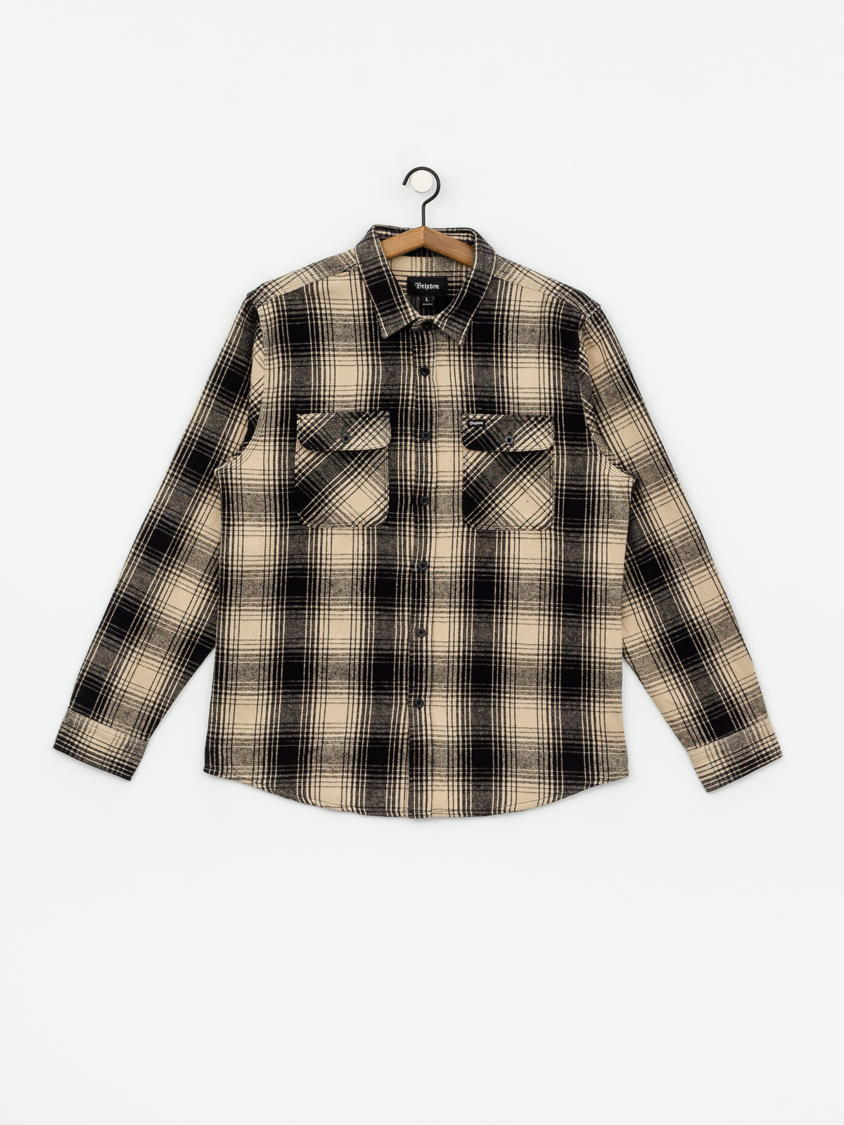 Koszula Brixton Bowery Flannel Ls (black/bone)
