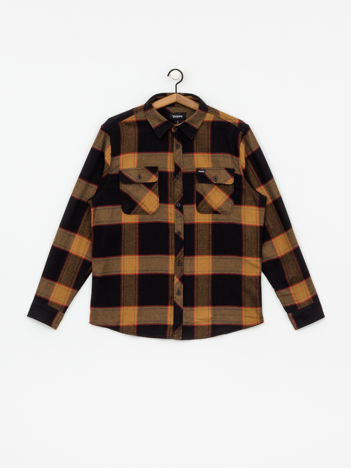 Koszula Brixton Bowery Flannel Ls (black/gold)