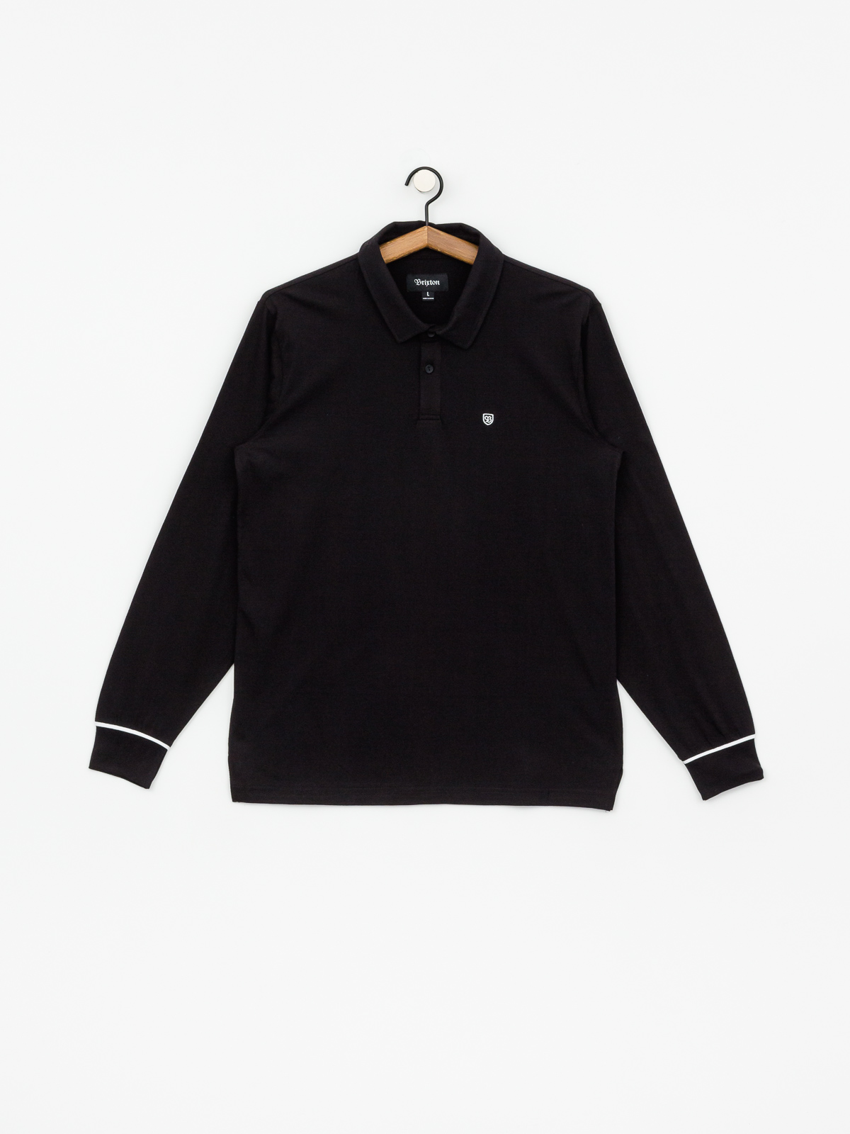 Longsleeve Brixton Carlos Polo (black/white)