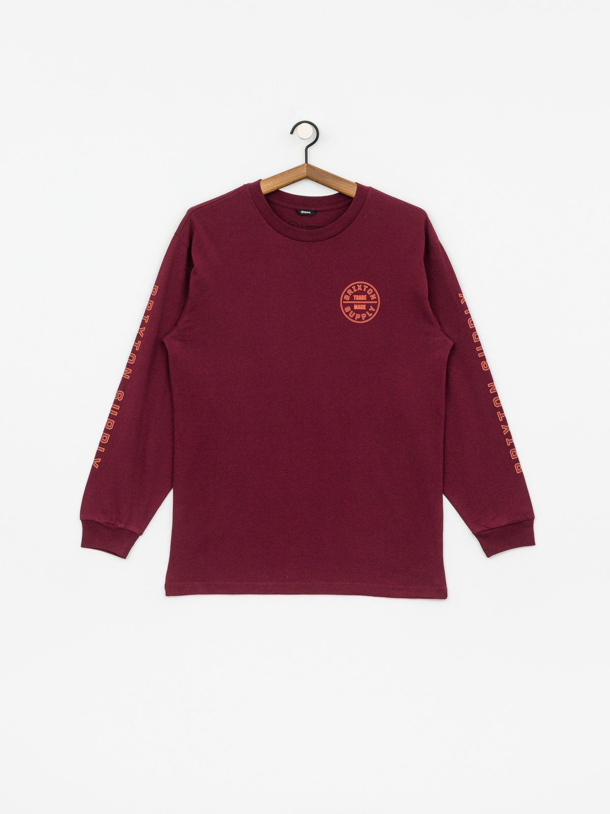 Longsleeve Brixton Oath IV Stt (maroon)