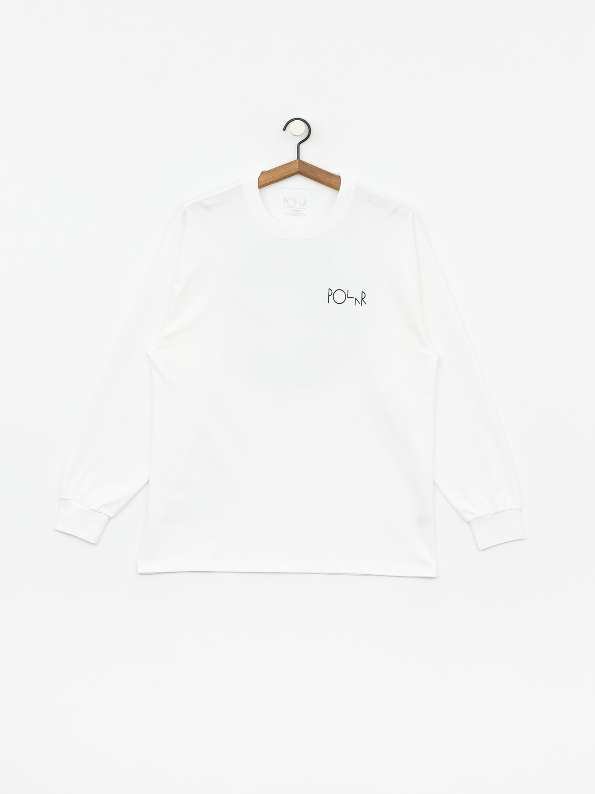 Longsleeve Polar Skate Happy Sad Fill Logo (white)