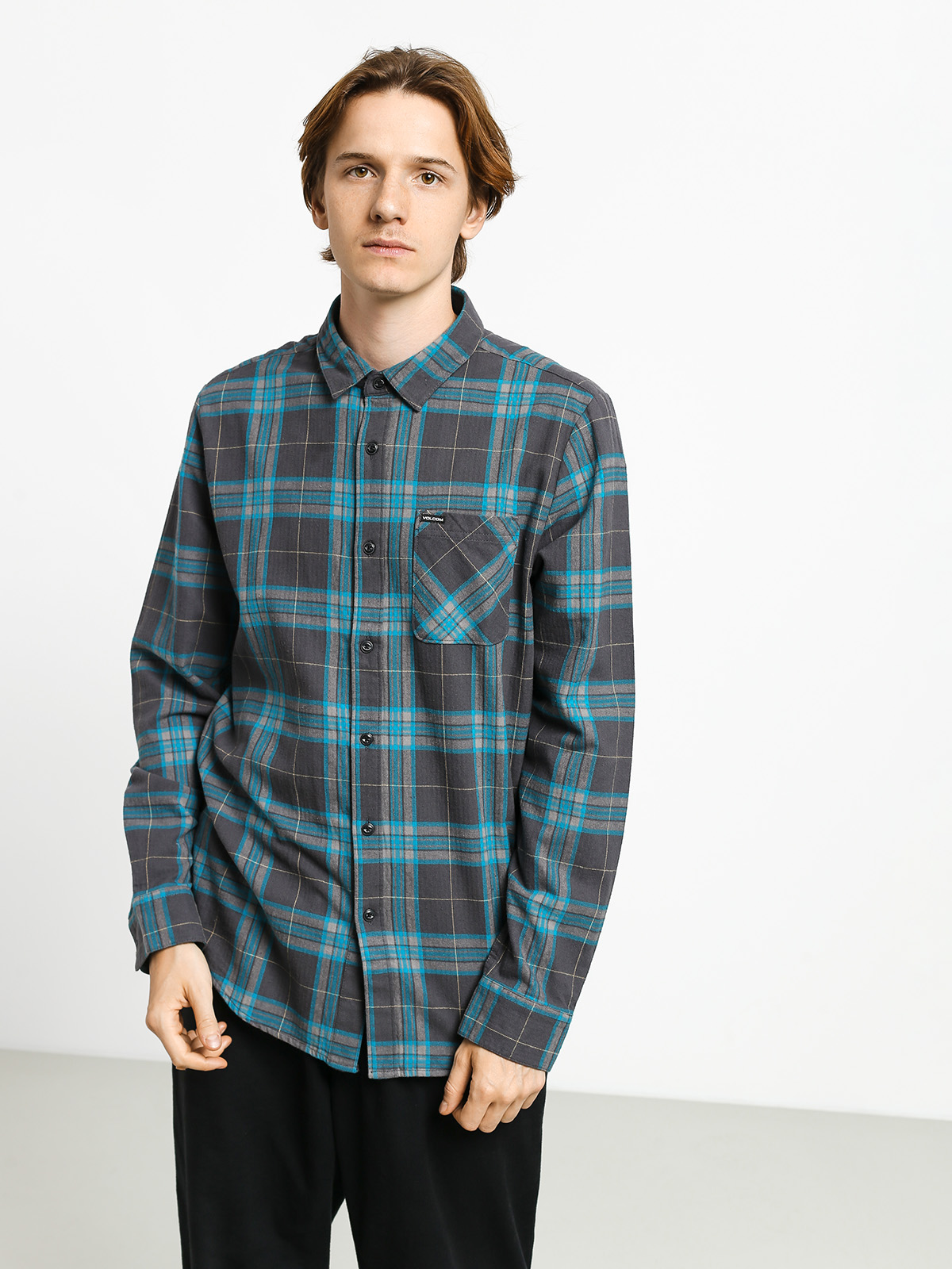 Koszula Volcom Caden Plaid (asphalt black)
