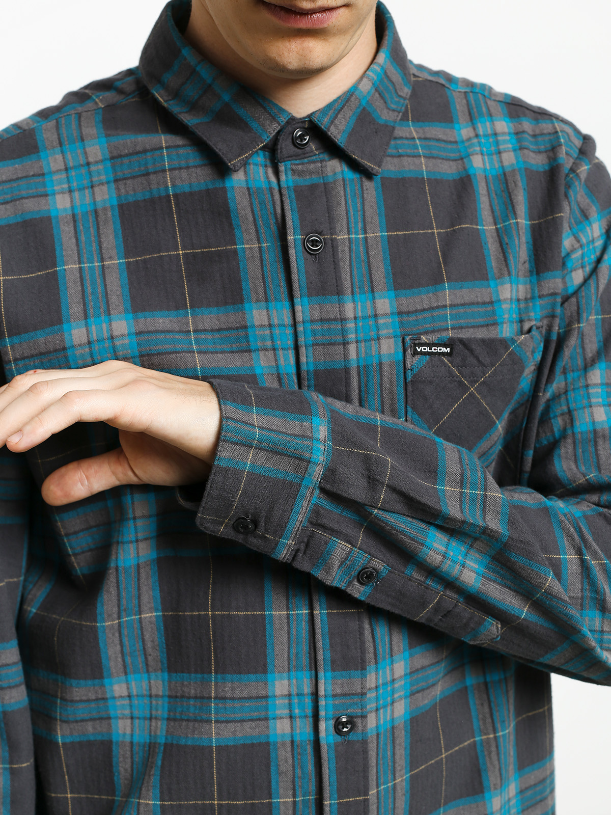 Koszula Volcom Caden Plaid (asphalt black)