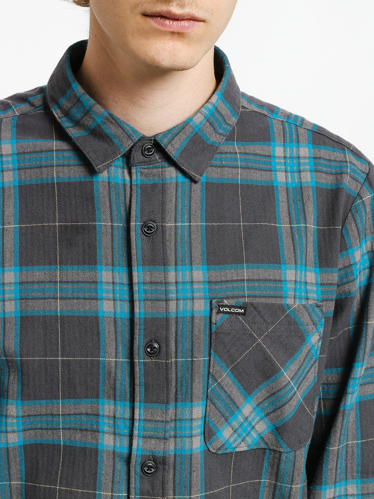 Koszula Volcom Caden Plaid (asphalt black)