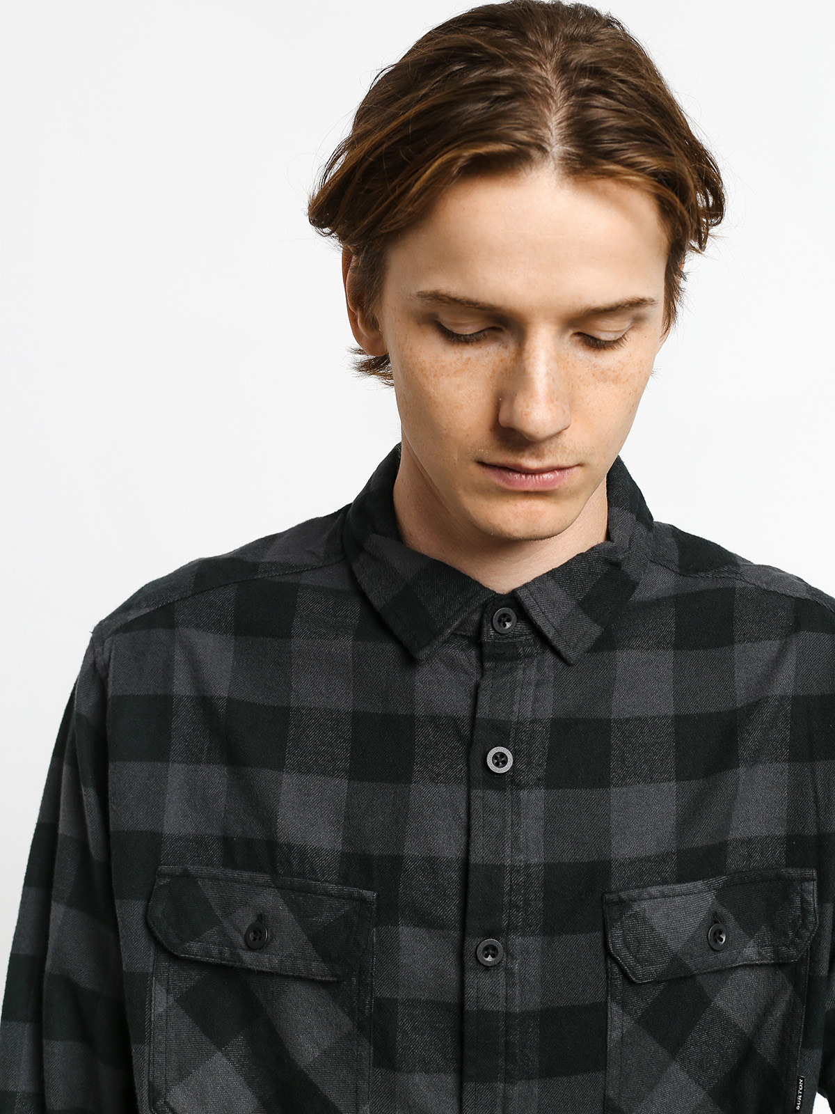 Koszula Burton Brighton Flnl (true black htr buff)