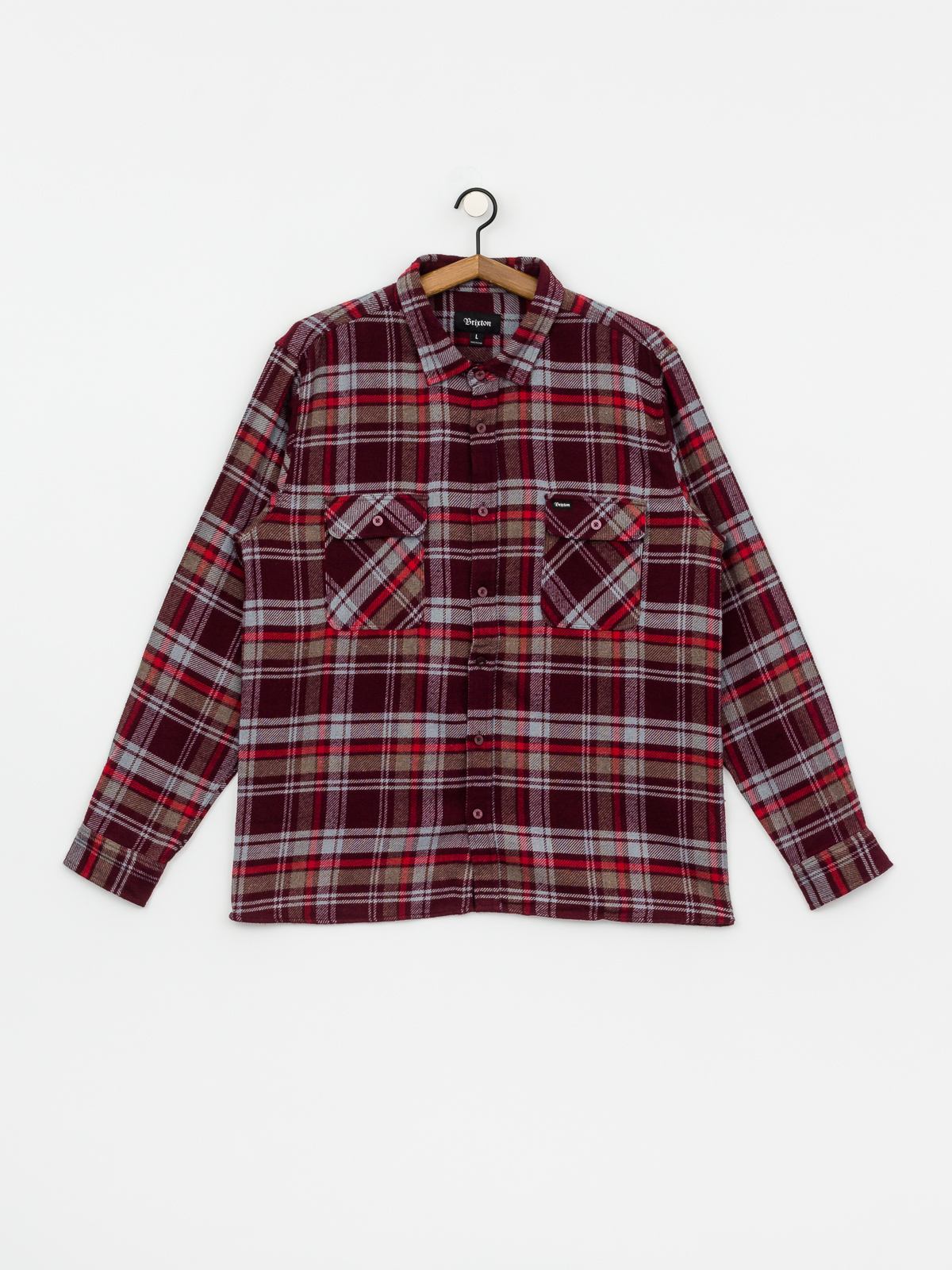 Koszula Brixton Archie Flannel Ls (maroon)