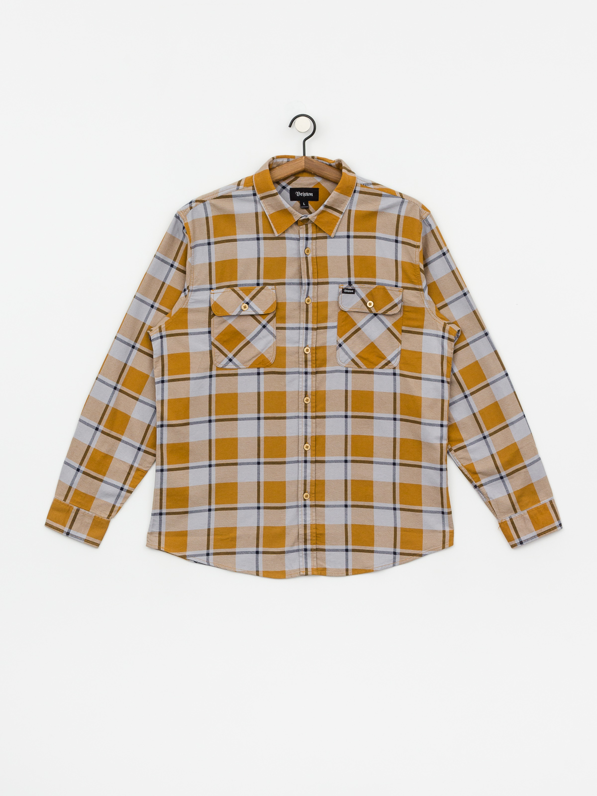 Koszula Brixton Bowery Lw Flannel Ls (aluminum/maize)