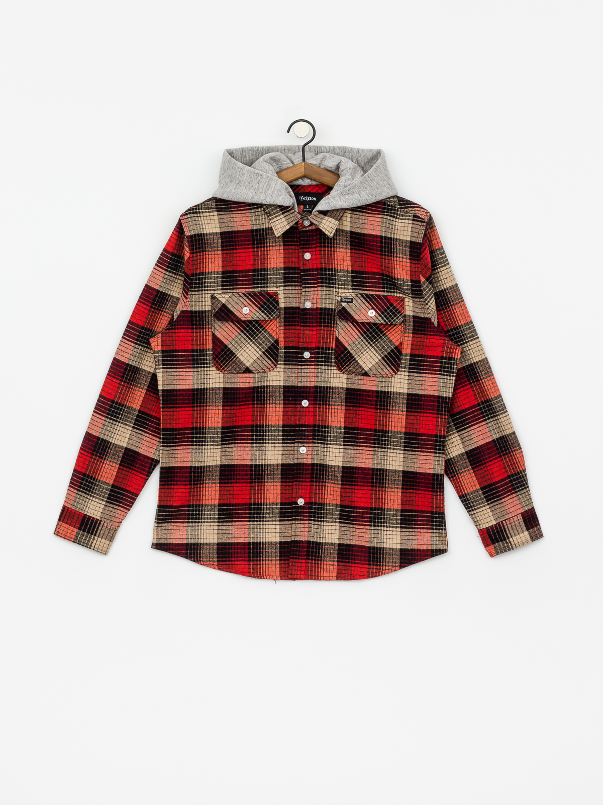 Koszula Brixton Bowery HD Flannel Ls (red/black combo)