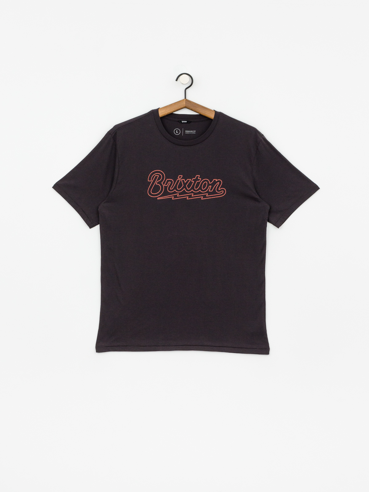 T-shirt Brixton Dory Prt (washed black)