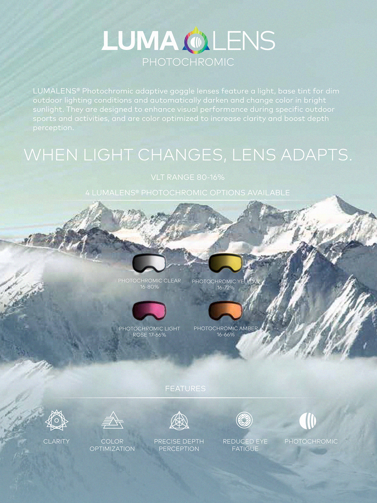 Gogle Dragon X1 (echo/photochromic rose)