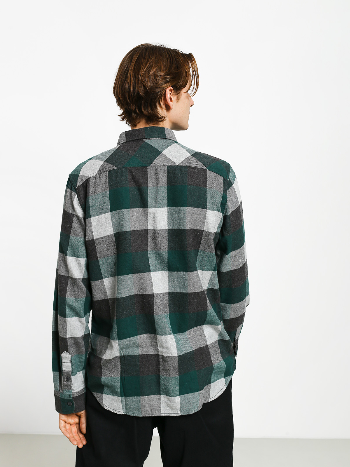 Koszula Vans Box Flannel (trekking green/grey heather)