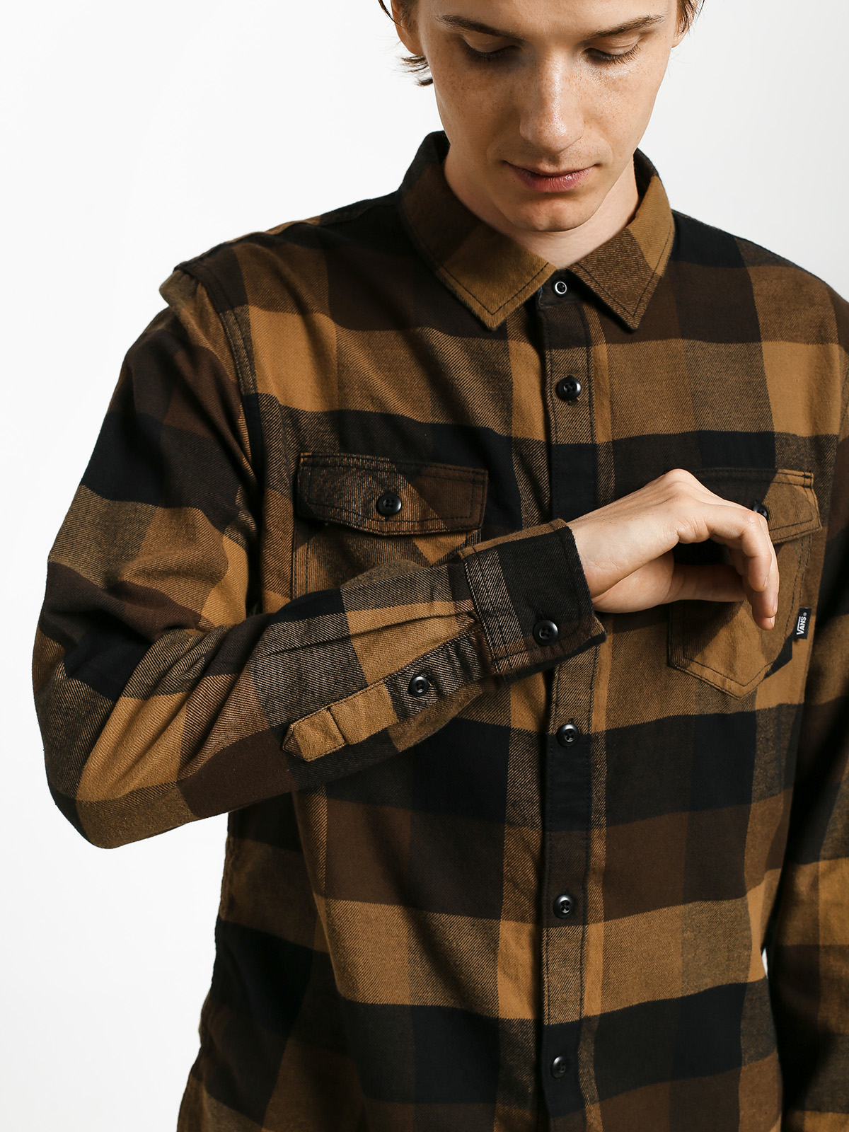 Koszula Vans Box Flannel (black/dirt)