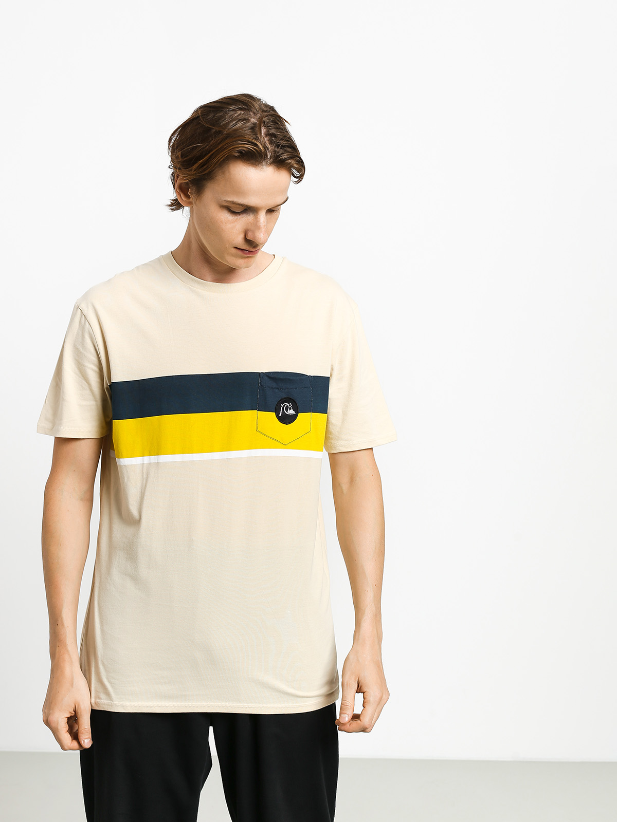 T-shirt Quiksilver Multiply Stripe (brazilian sand)