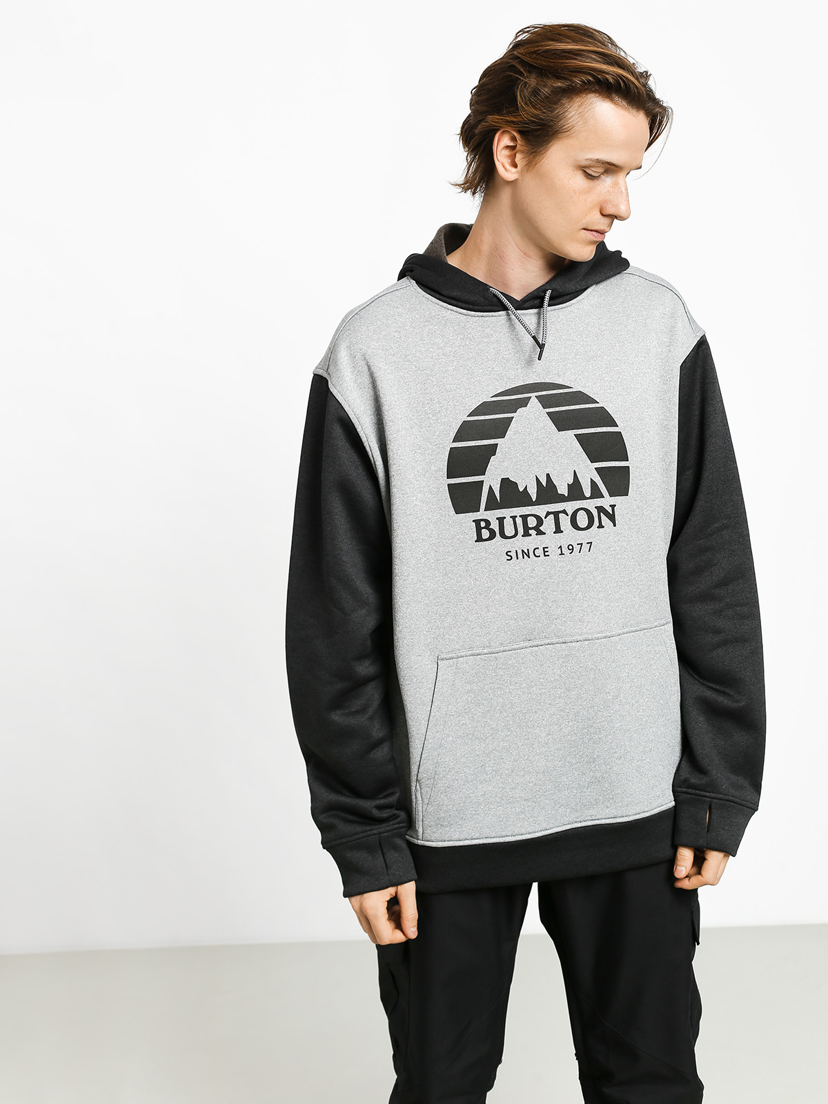 Męska Bluza z kapturem Burton Oak HD (gryhtr/trublk)